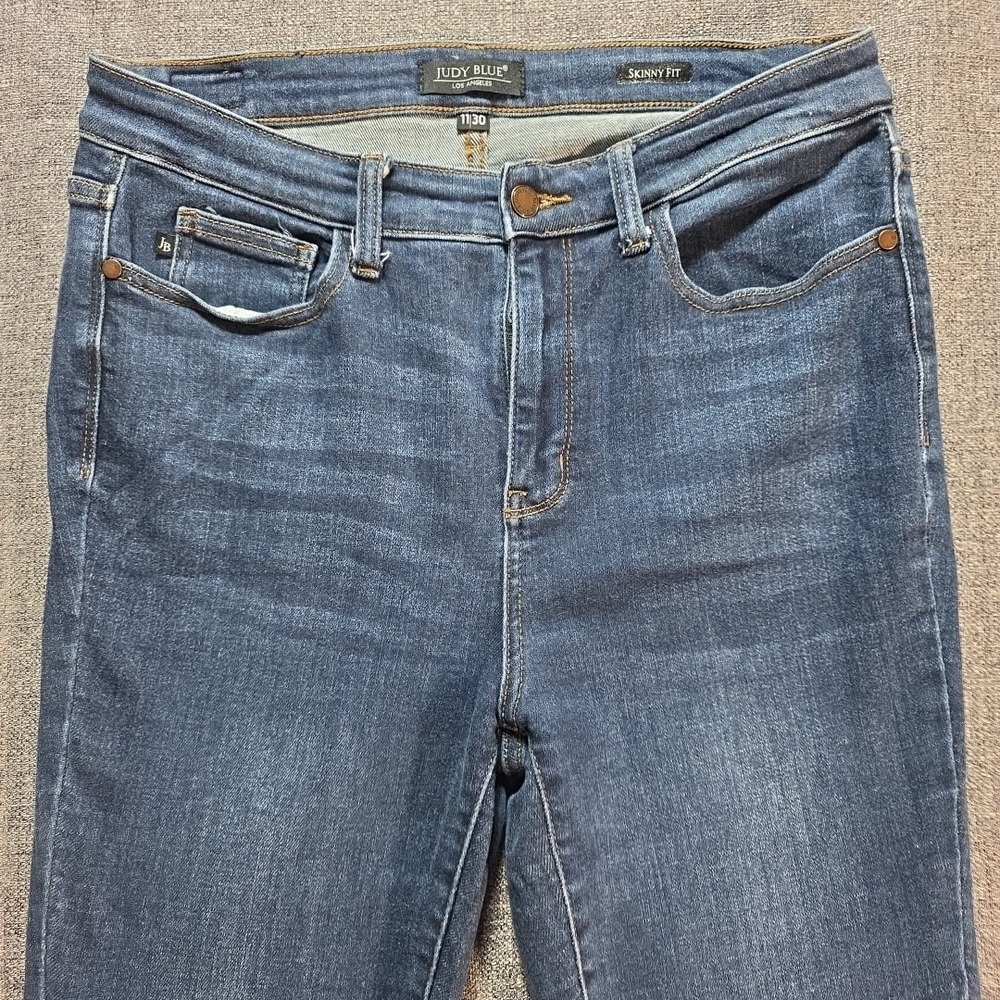 Judy Blue Jeans Womens 11/30 Blue Dark Wash Skinny Fit Stretch JB82252DK
